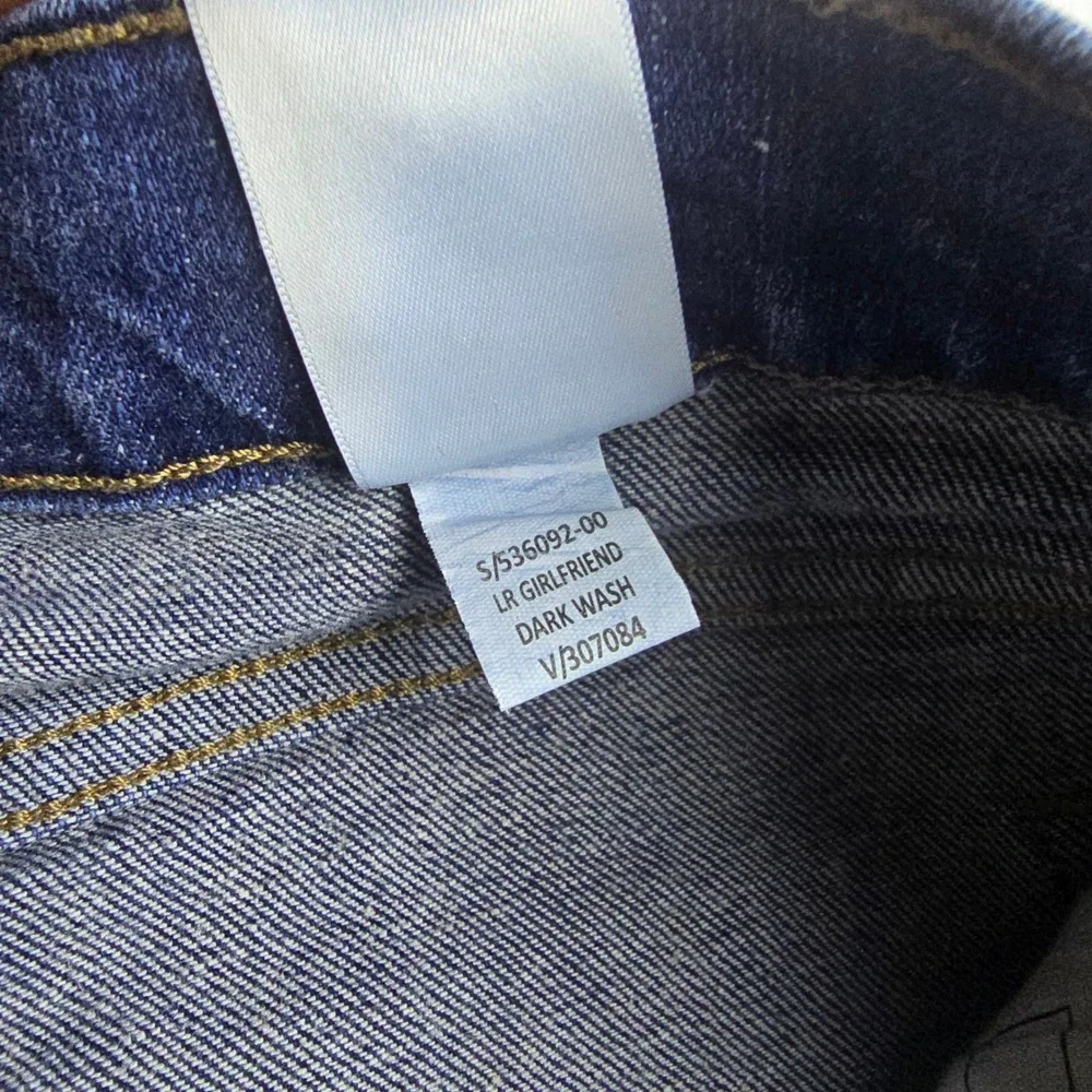 Banana Republic -058 Womens‎ Girlfriend Jeans Dark Wash Blue 536092-00 Size 28/6